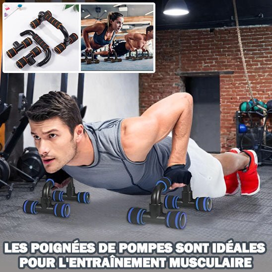 Poignée de pompe musculation - royaume fitness